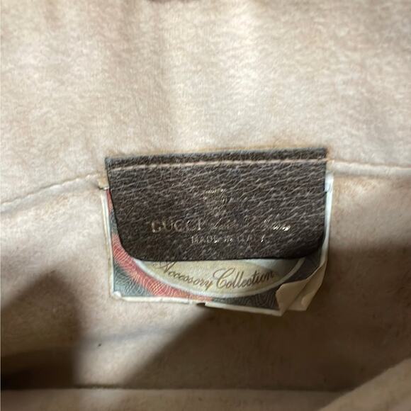 Vintage Old Gucci Small Shoulder Bag Brown Canvas Great Exterior Condition - Picture 3 of 5